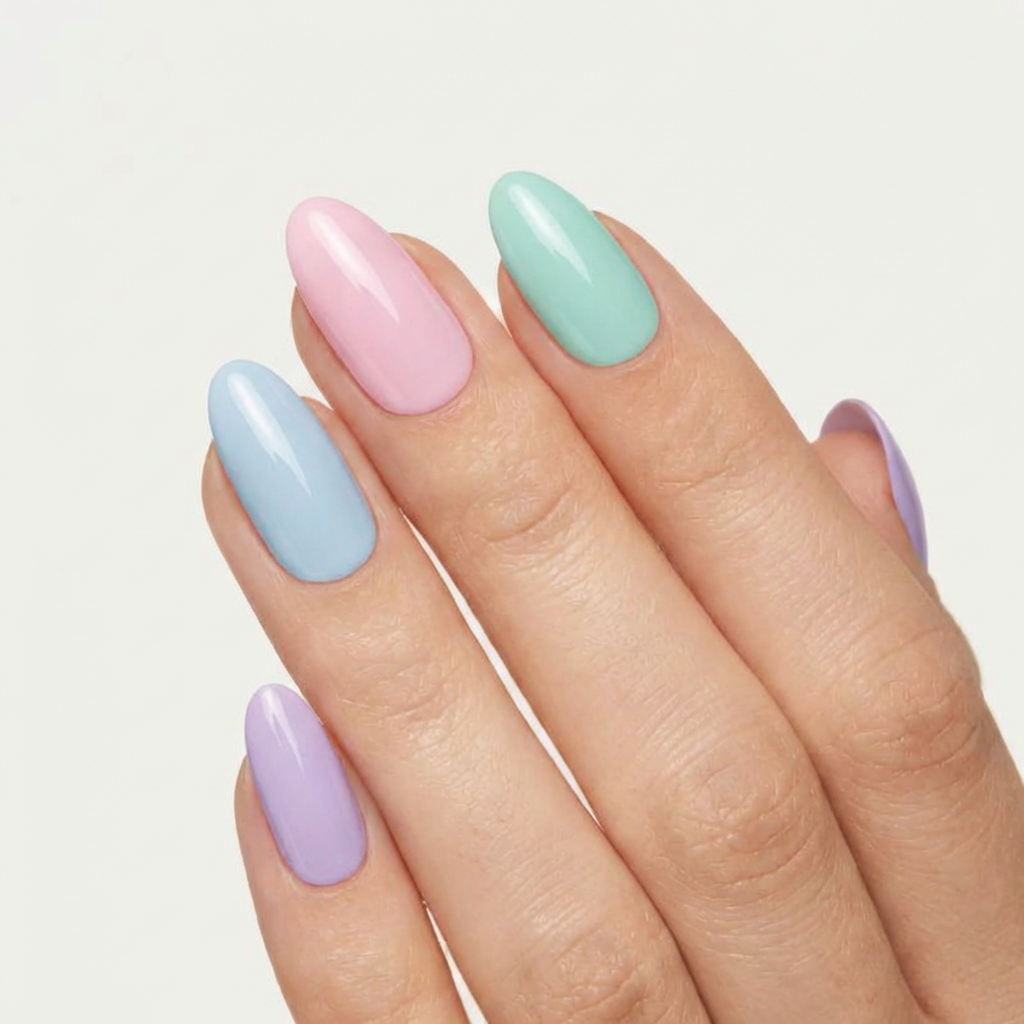 UV-free gel nail strips  — no lamp needed ever